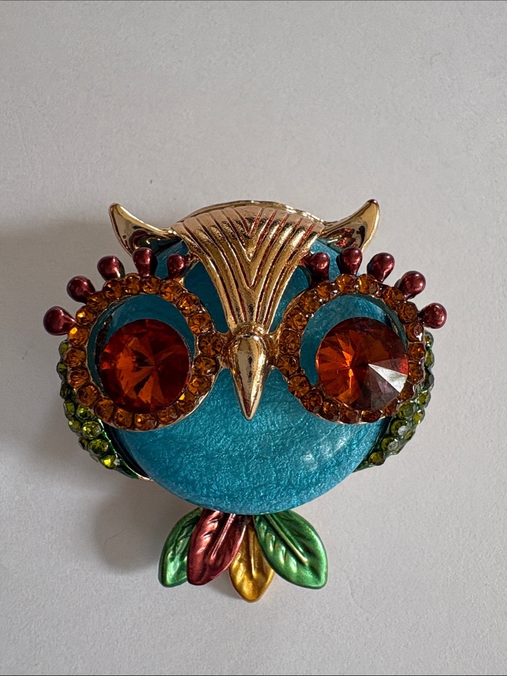 Colorful Owl Brooch/Pendant